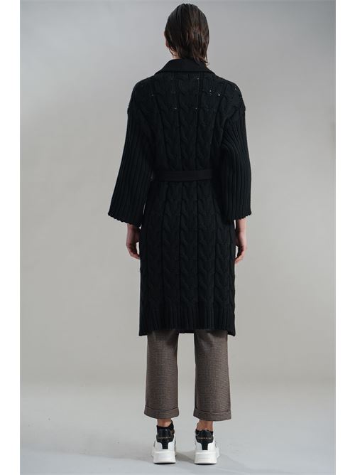 Cappotto con cintura Love To Love by Gai Mattiolo | LV1607NERO